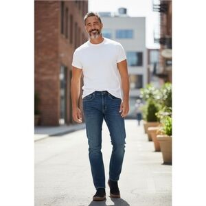 Ariat M1 Vintage Straight Leg Denim Jeans Mens Size 31x34 Dark Wash Work Denim